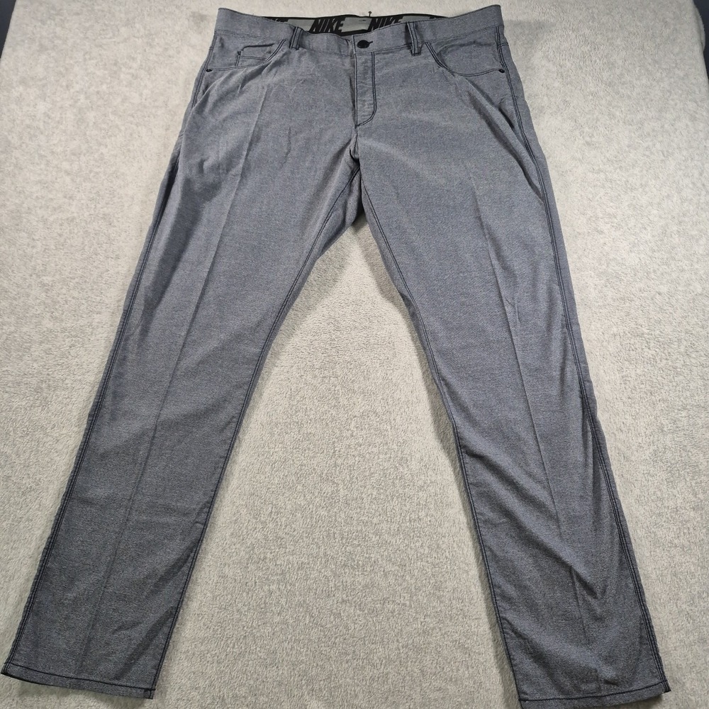 Nike Pants Mens 38x32 Gray Dri-FIT Golf Chino Slim 5 Pocket Stretch CI9765-451